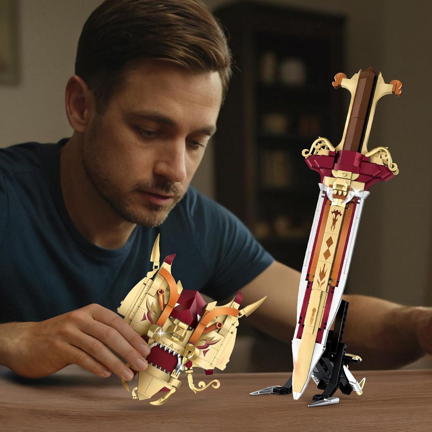 Juego de Bloques de Construcción Espada Rey Arturo Finger Rock 502 PCS