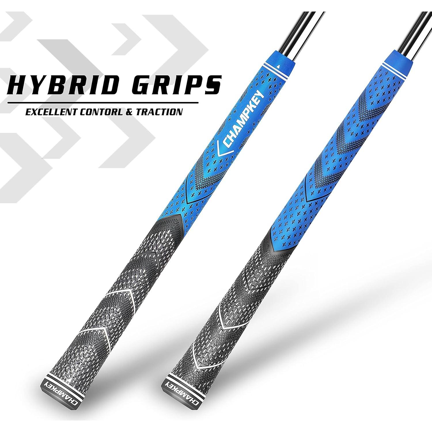 Agarres de Golf CHAMPKEY 13 Piezas con Solvente y Cuchilla