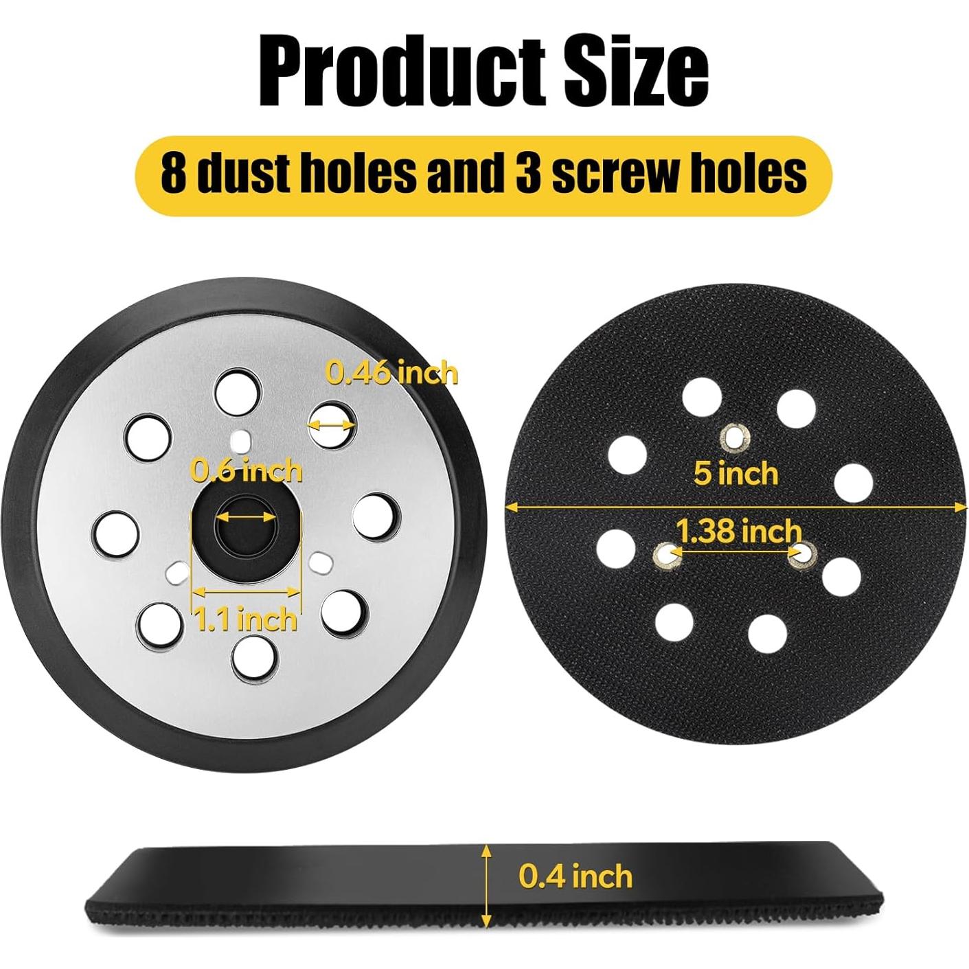 Almohadilla de Reemplazo 5" Metal Dincerpen para Lijadoras