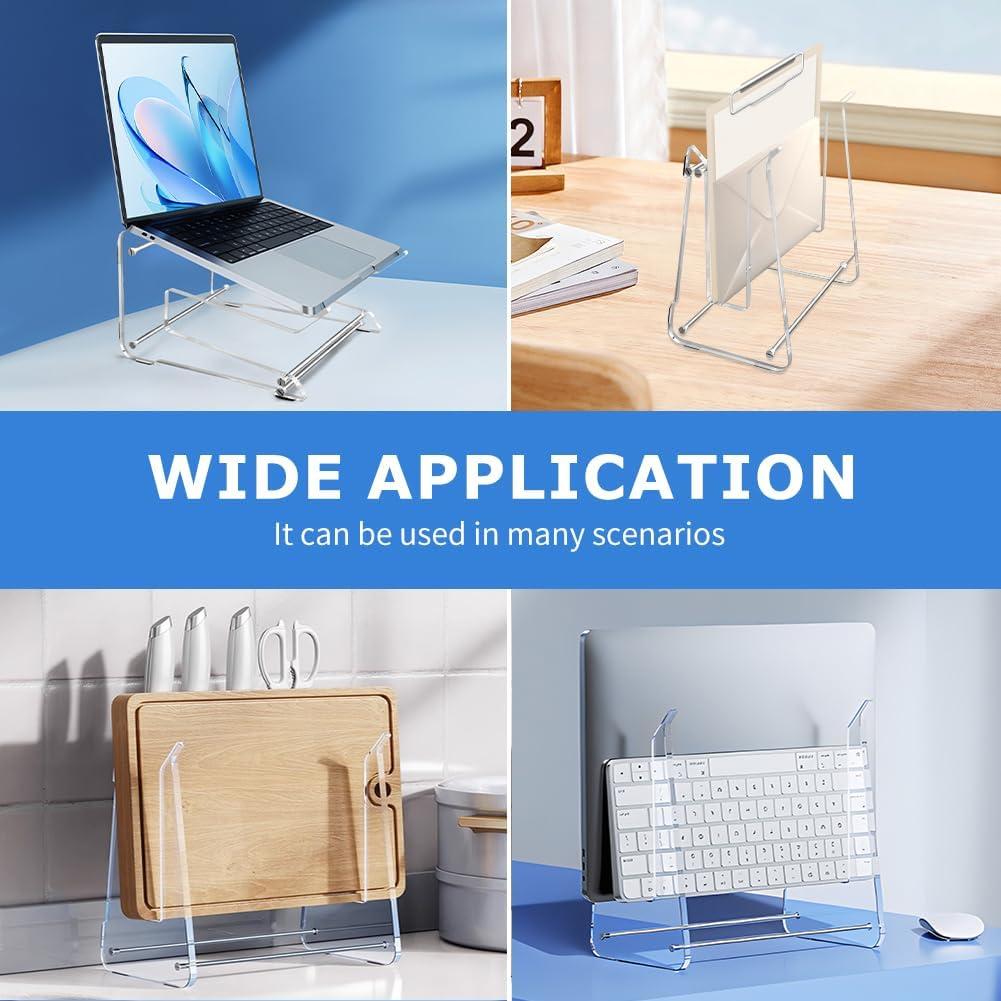 Soporte de Laptop Acrílico Equivira Ergonómico Transparente