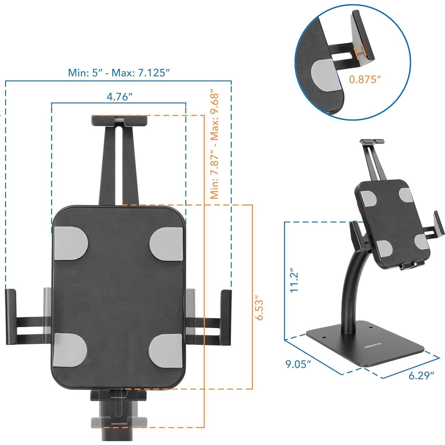 Soporte de mostrador para tabletas Mount-It! MI-3871B negro
