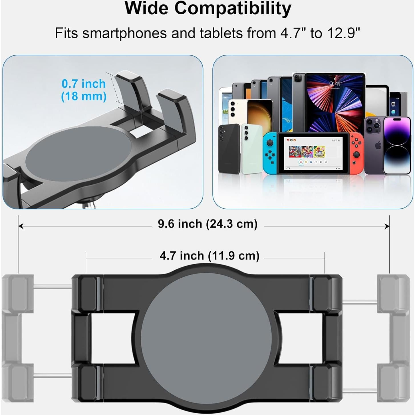 Soporte de Tableta Keuvirya K-ZZ17 para Camión 4.7-12.9"