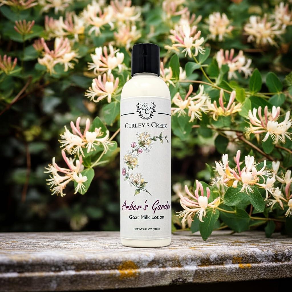 Loción de Leche de Cabra Curley's Creek 226.8g Jardín de Ámbar
