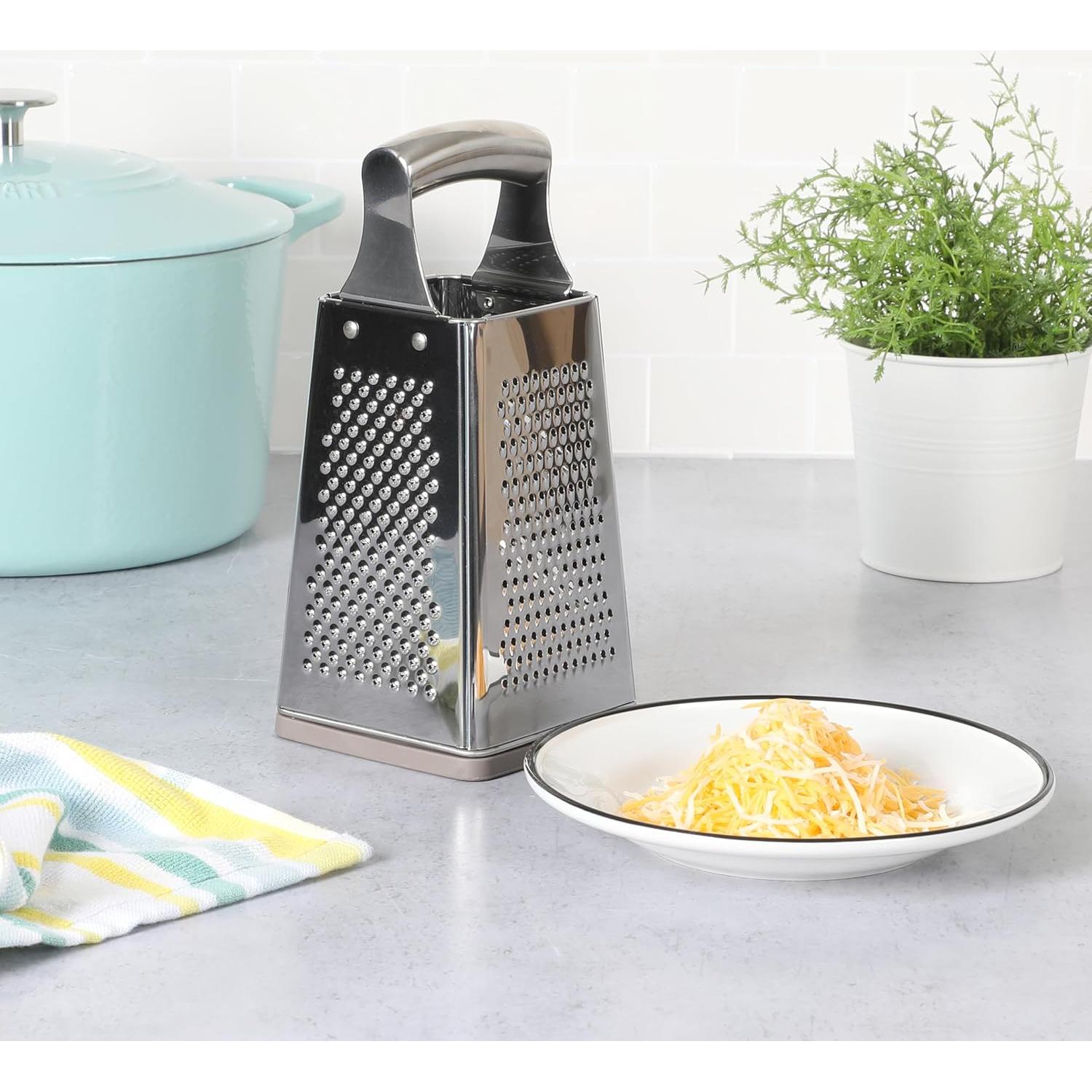 Rallador de caja de acero inoxidable Martha Stewart 25.4 cm