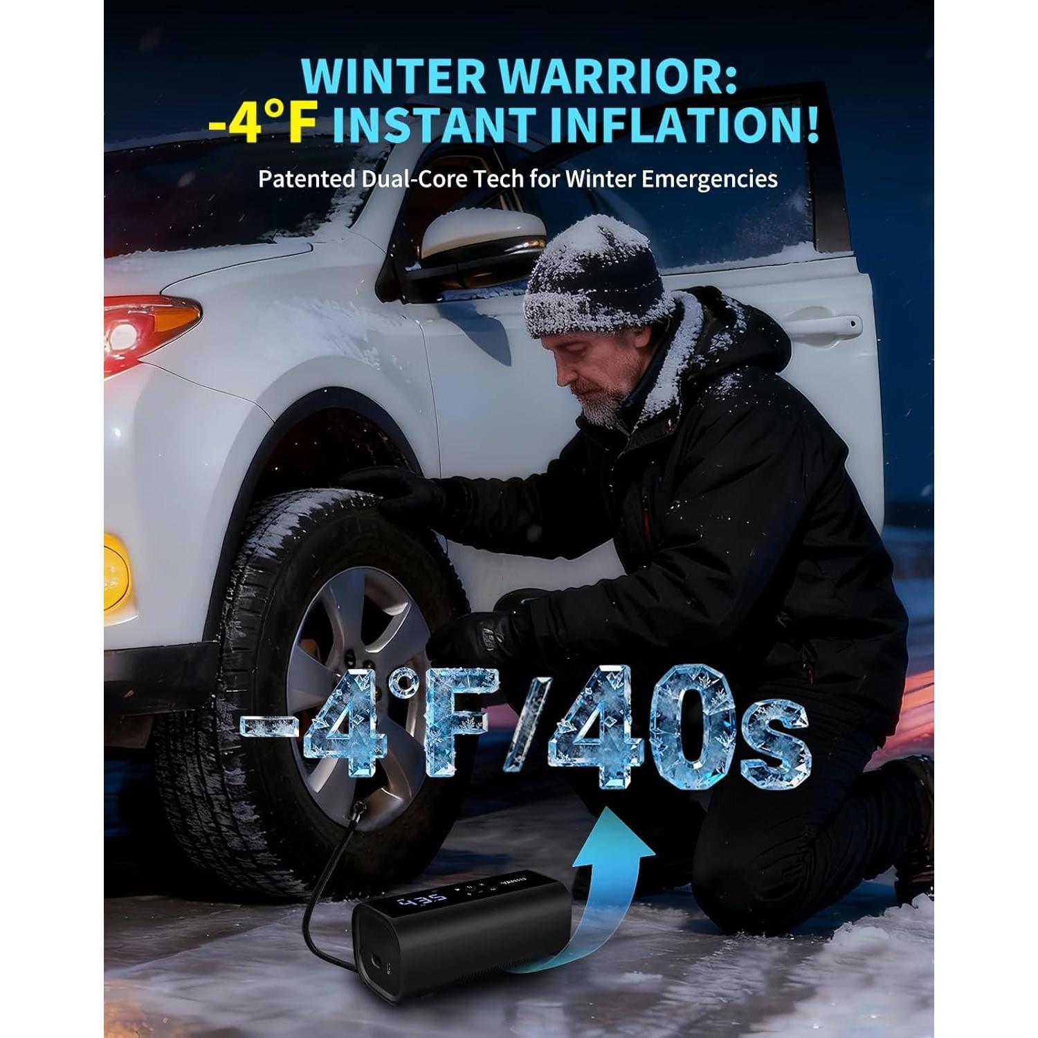 Inflador de Neumáticos Inalámbrico YANTU A22 12V 150psi