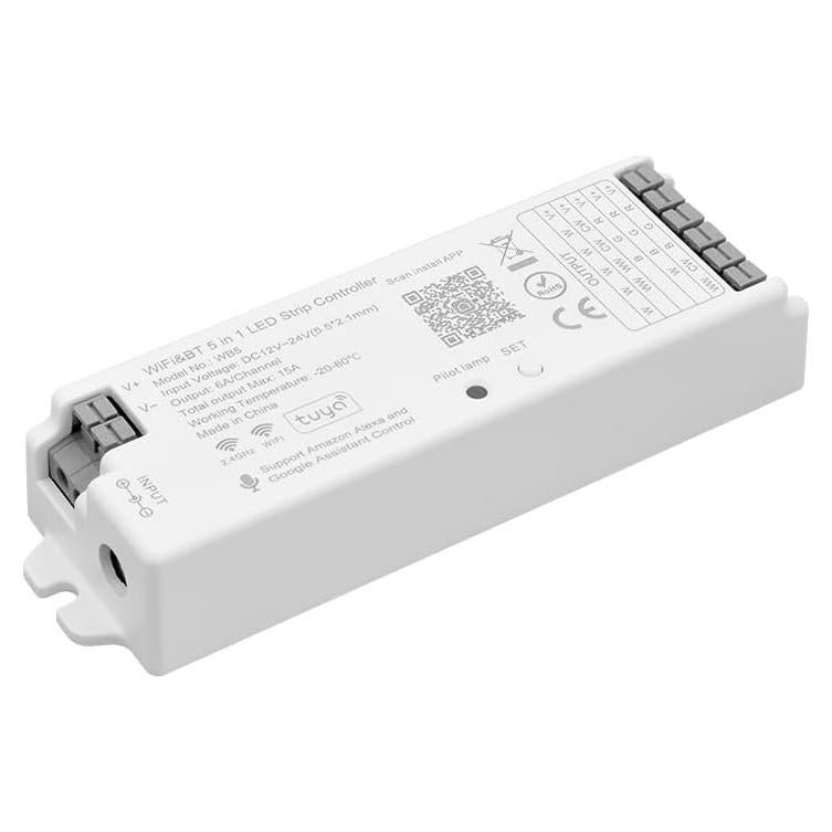 Controlador LED PWM WiFi 5 en 1 WB5 12-24V RGB CCT