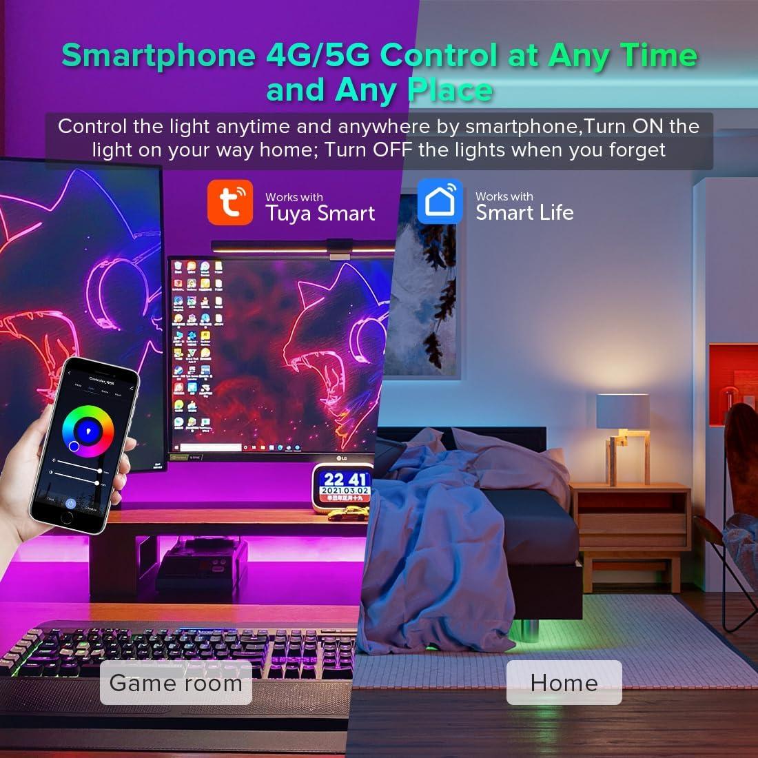 Controlador LED PWM WiFi 5 en 1 WB5 12-24V RGB CCT