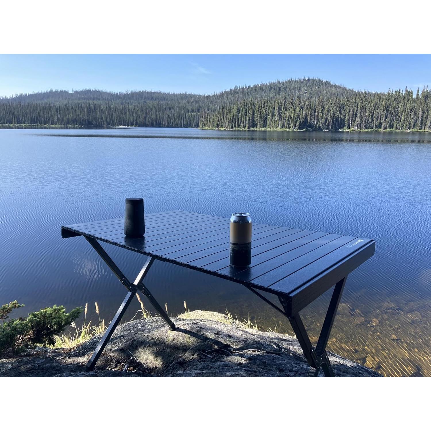 Mesa Plegable Black Sierra XL Truss Roll Top 71x113 cm