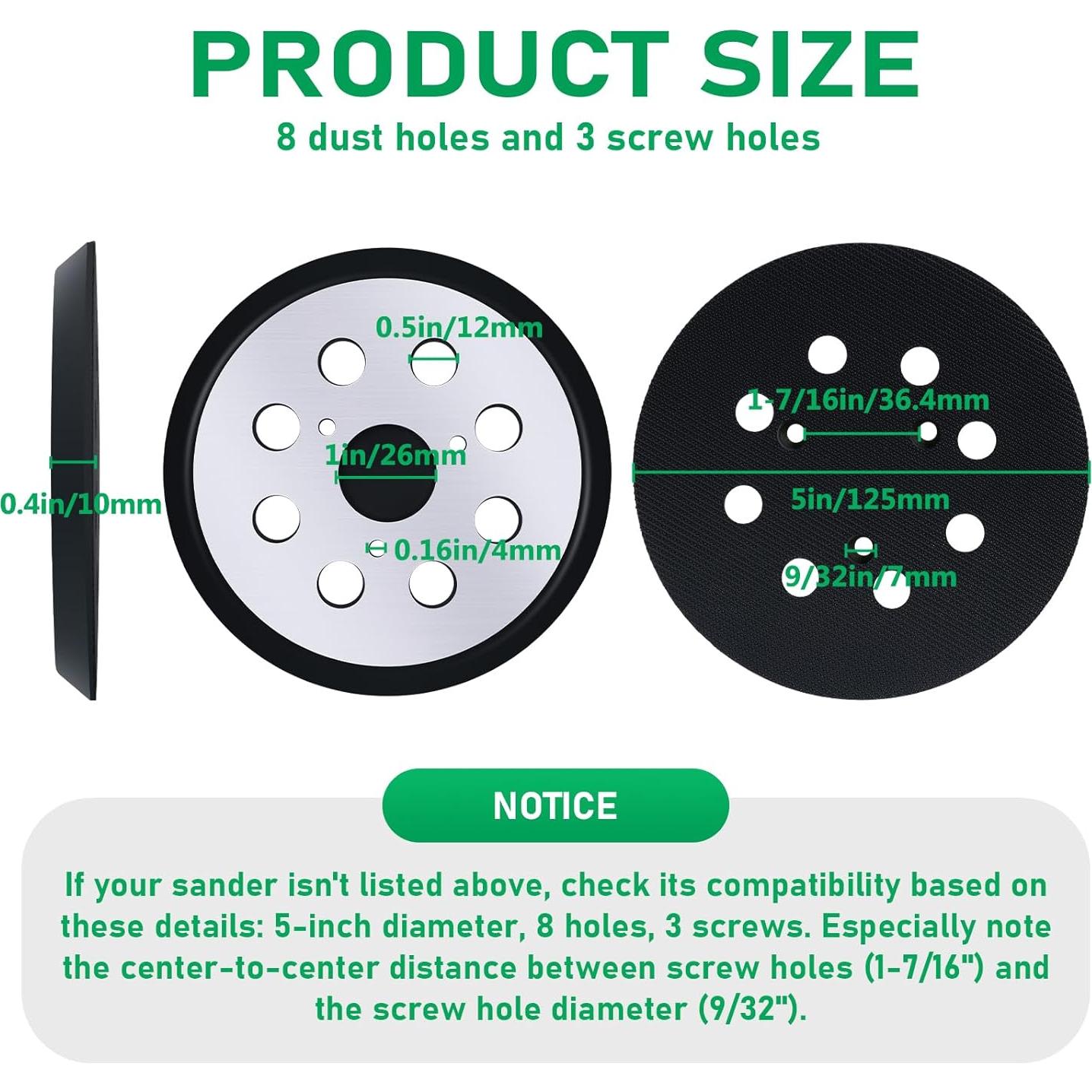 Almohadilla de Lijado 5" Klypticfit para DeWalt DW420 DW421