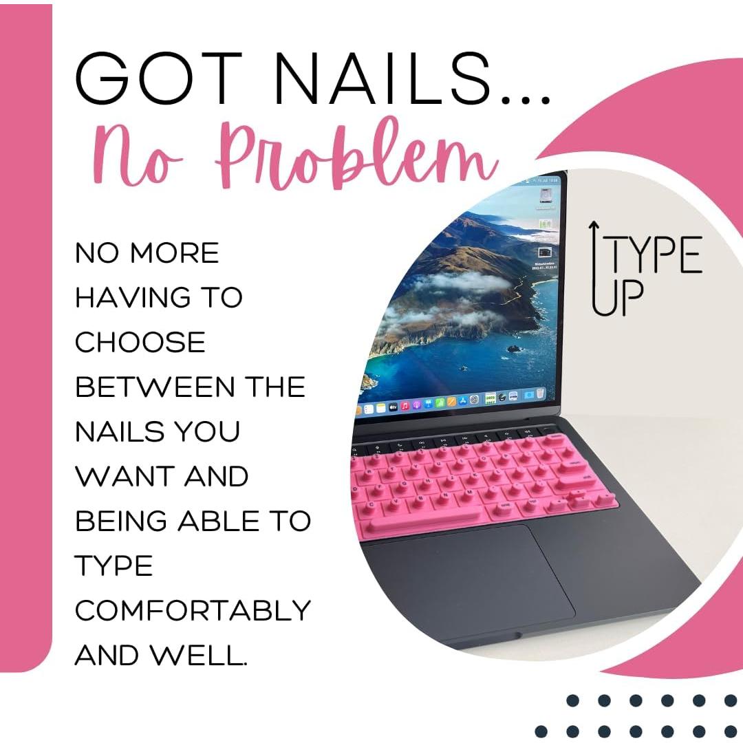 Cubierta de Teclado TypeUp Silicona Rosa para MacBook y iPad