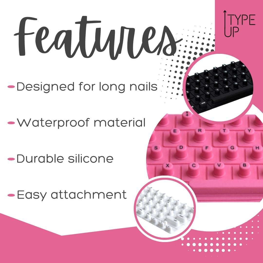 Cubierta de Teclado TypeUp Silicona Rosa para MacBook y iPad