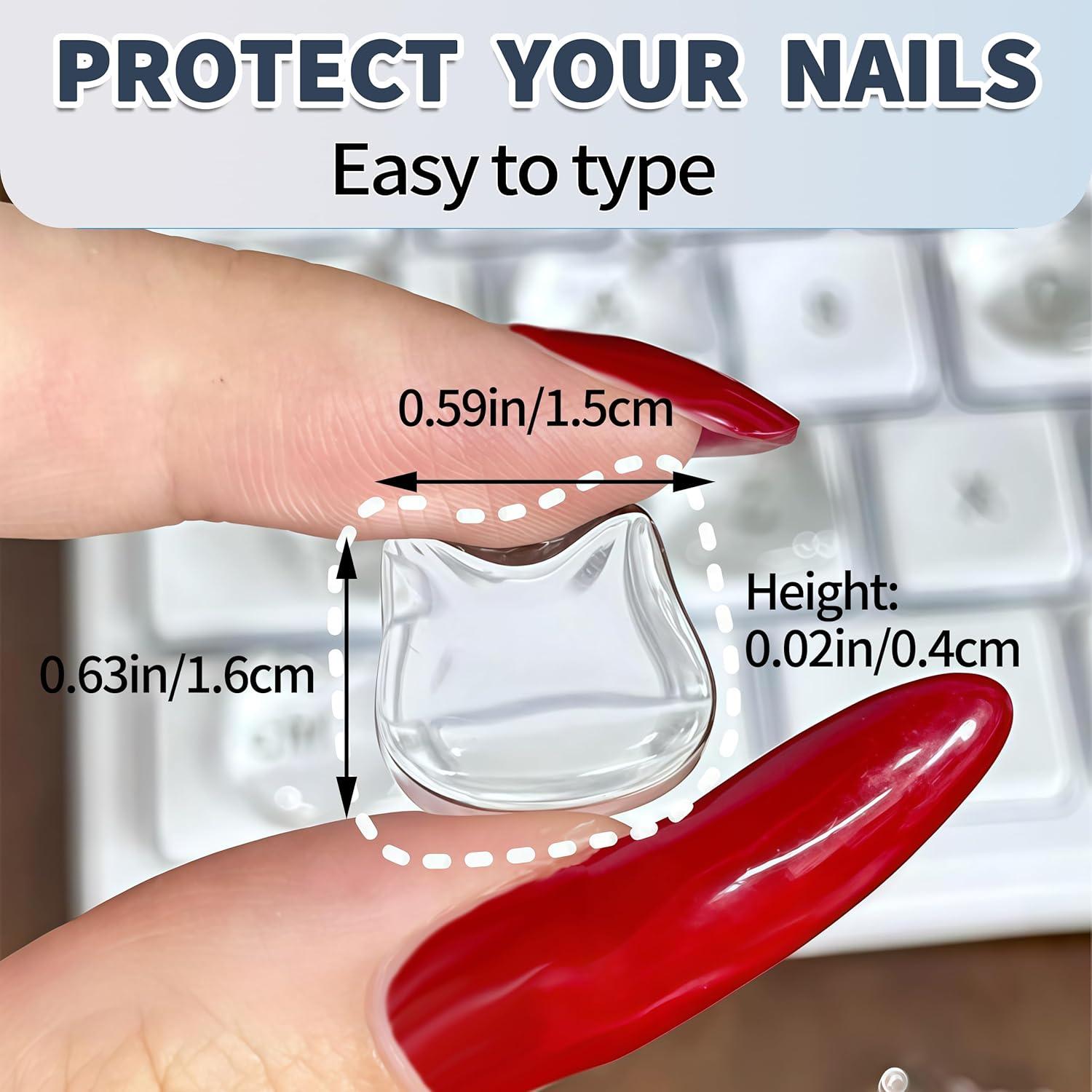 Tapa de Teclado de Vidrio VNLEXMC - 80 Stickers Gato 1.6x0.8cm