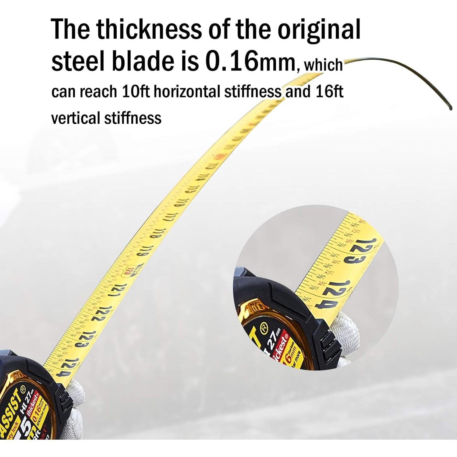 Cinta Métrica ASSIST Pro 5.5M Doble Escala Profesional