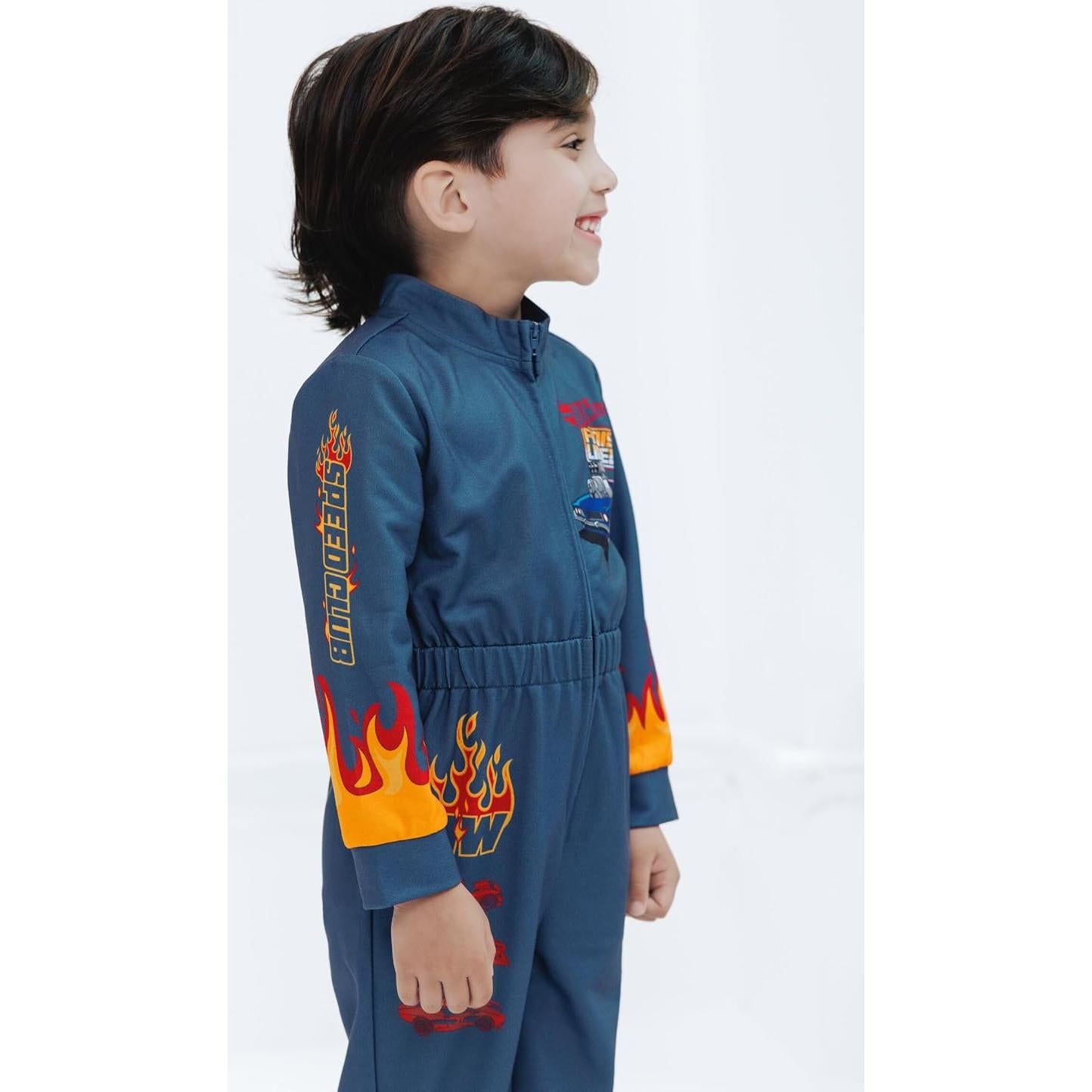 Mono de carreras Hot Wheels para niños 2T - 10-12 gris