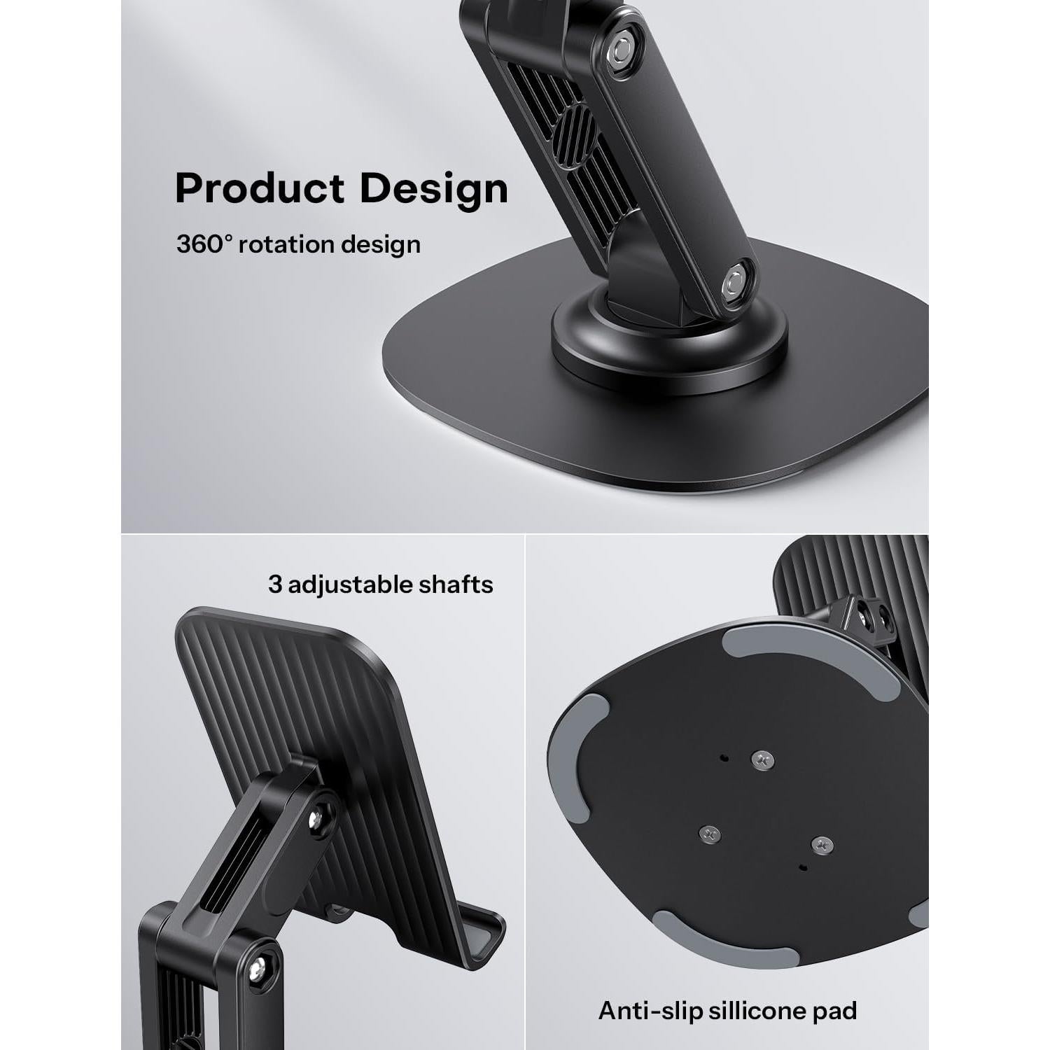 Soporte para Teléfono OMOTON Ajustable 360° Plegable 2 Pzs