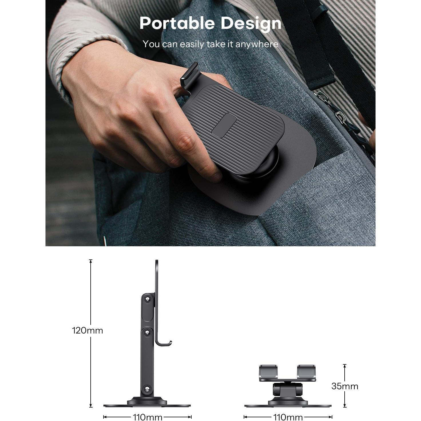 Soporte para Teléfono OMOTON Ajustable 360° Plegable 2 Pzs