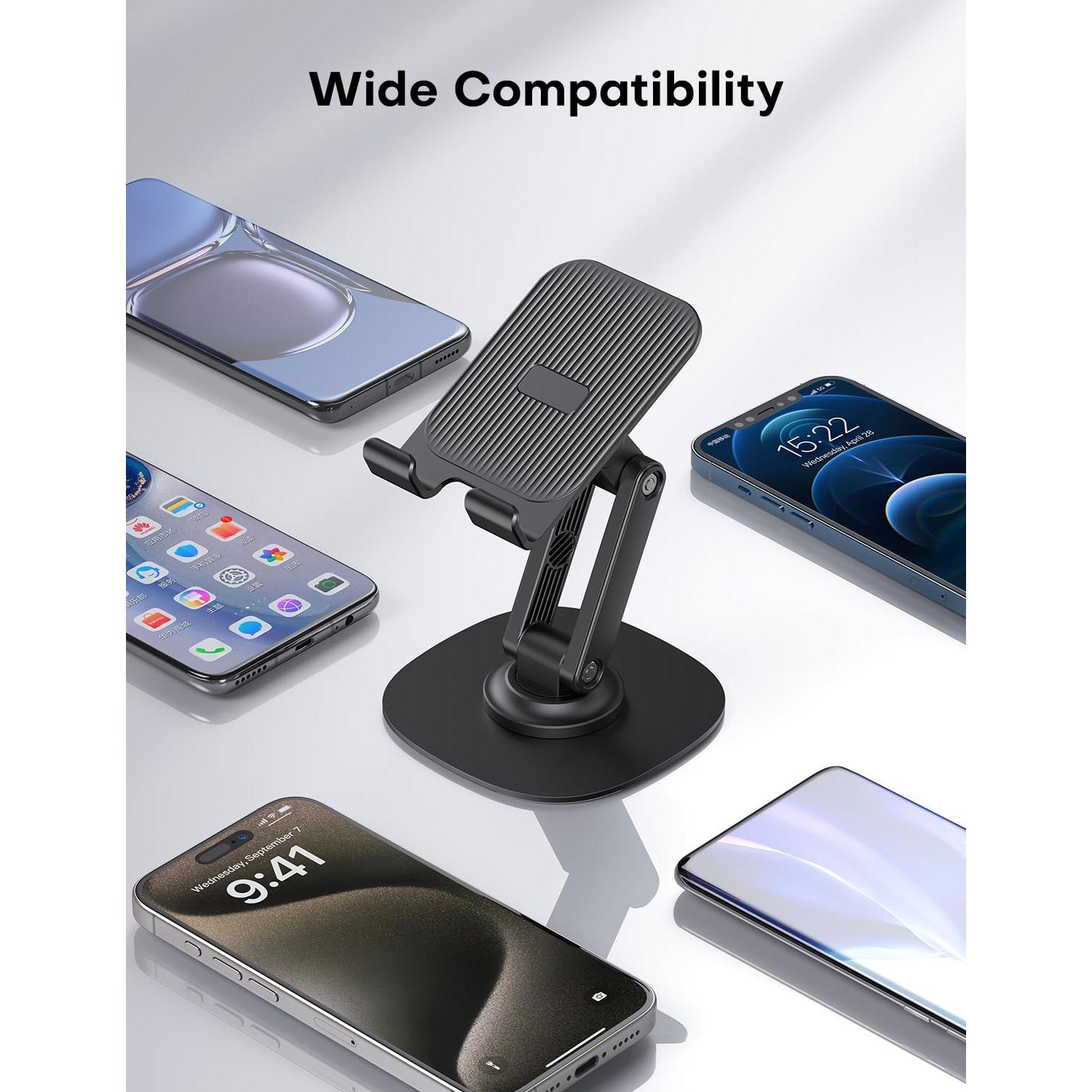 Soporte para Teléfono OMOTON Ajustable 360° Plegable 2 Pzs