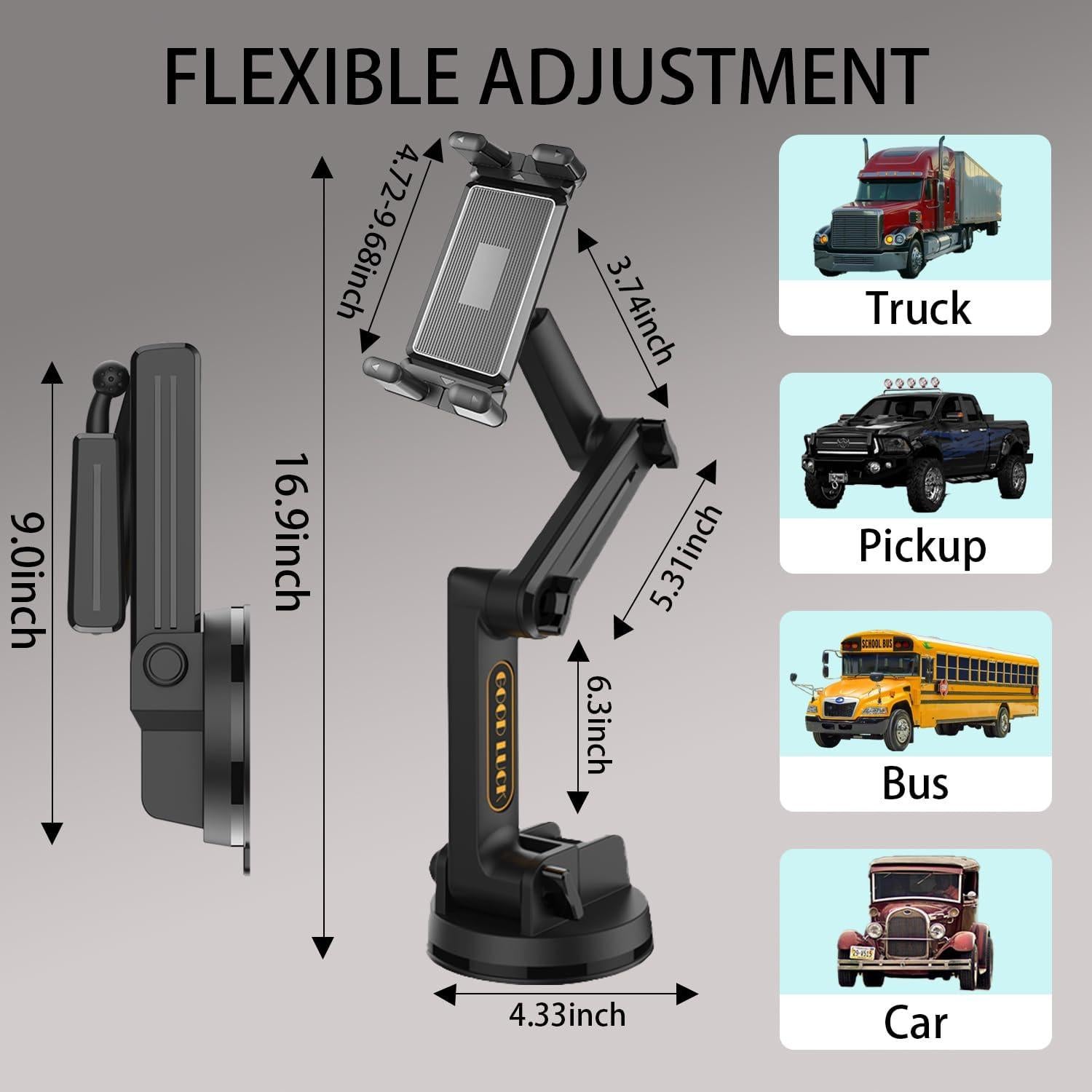 Soporte para Tablet WUITIN PB-1 Brazo Largo 43 cm