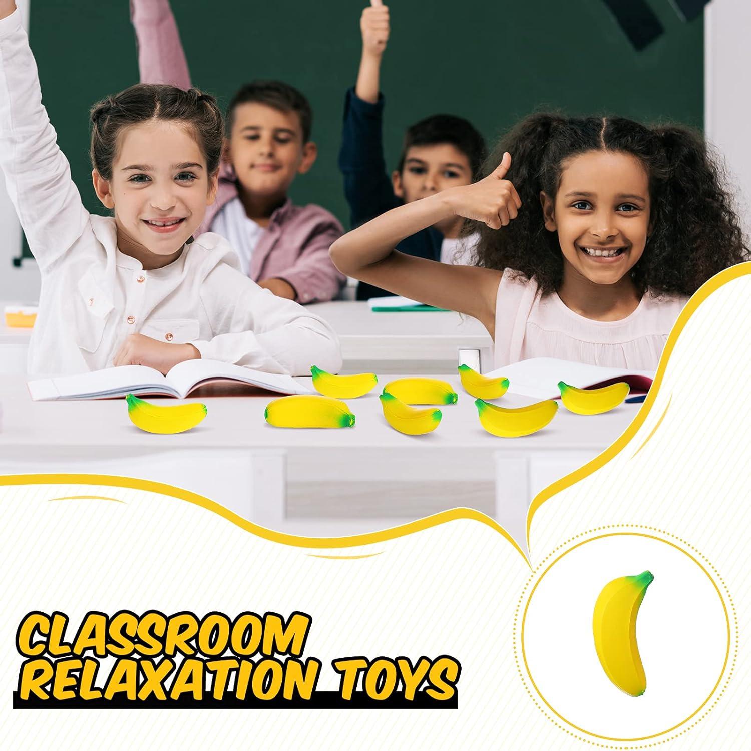 Kasyat Juguetes Antiestrés Plátano 15 Pcs 6 cm PU