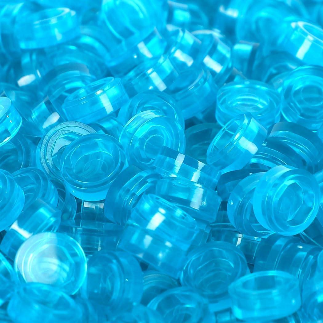 2800 Ladrillos Pixel 1x1 Etarnfly Azul Transparente - Kit de Construcción