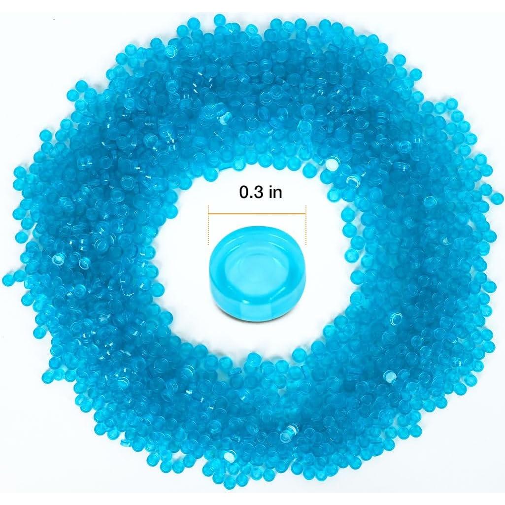 2800 Ladrillos Pixel 1x1 Etarnfly Azul Transparente - Kit de Construcción