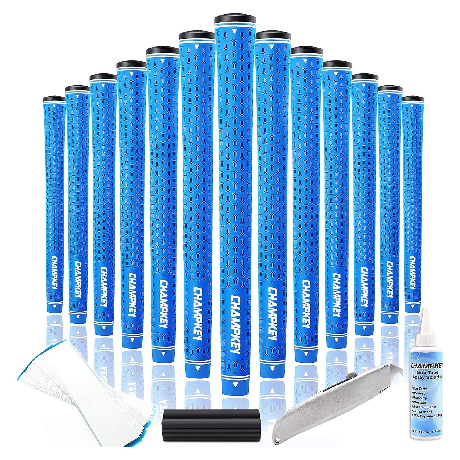 Agarre de Golf CHAMPKEY Y-LITE 13 Piezas Estándar Azul