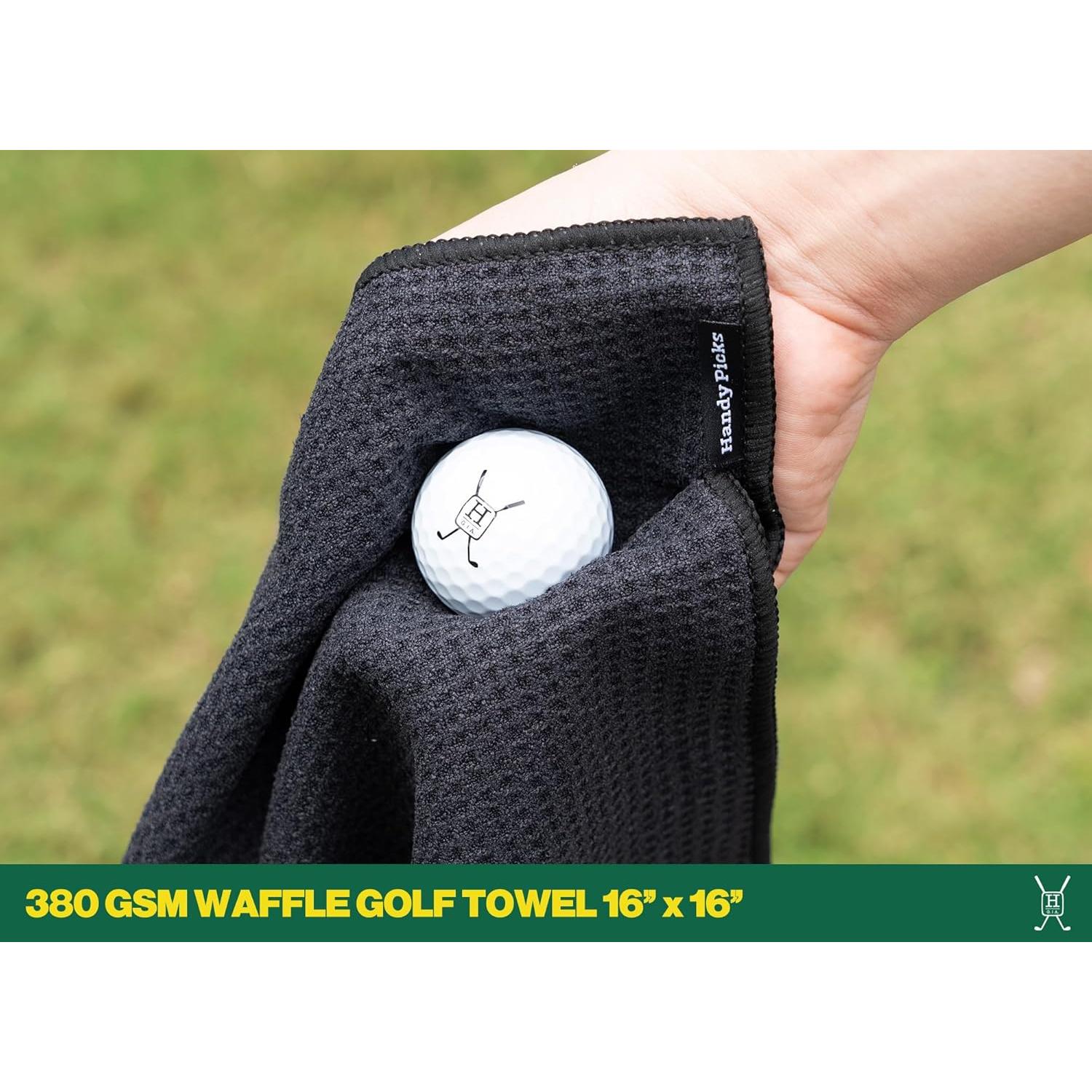 Kit de Limpieza de Golf Handy Picks con Cepillo y Toalla