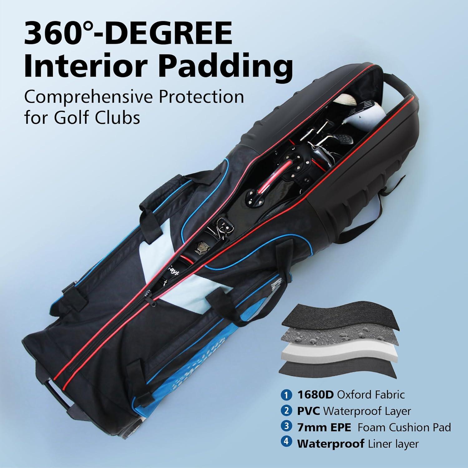 Bolsa de Viaje para Golf Mojest GTC-2 con Ruedas y Tapa Dura