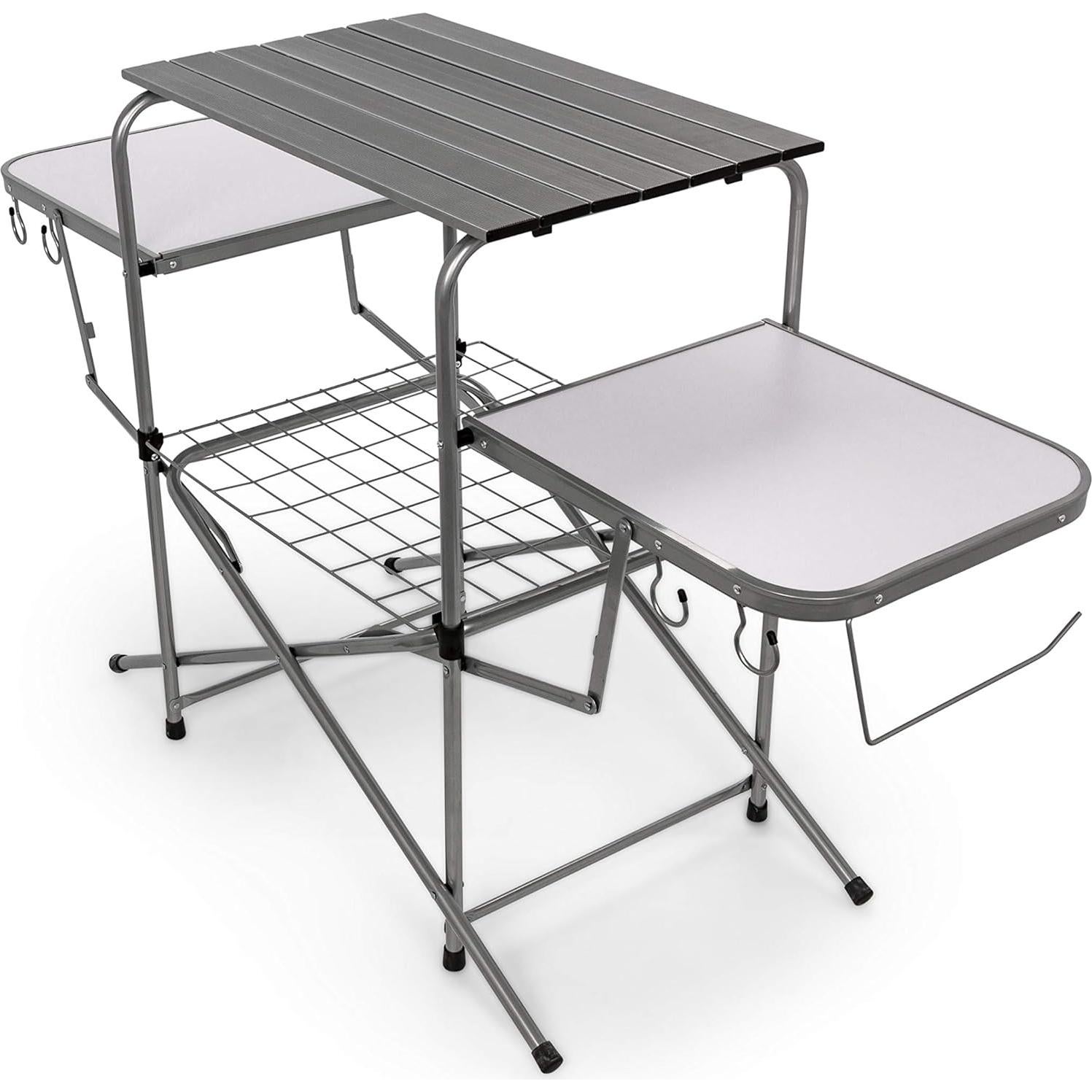 Mesa de Parrilla Portátil Camco Deluxe 146 cm | Ideal Camping