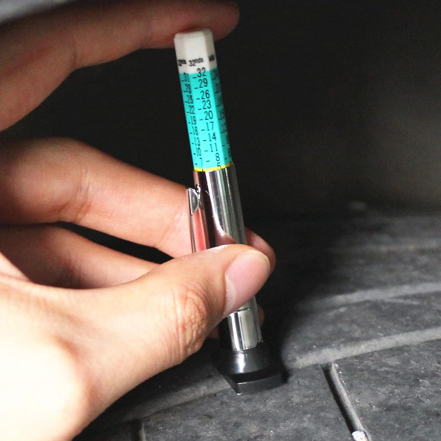 Calibrador de Profundidad de Banda de Neumático PROND Verde 10PCS