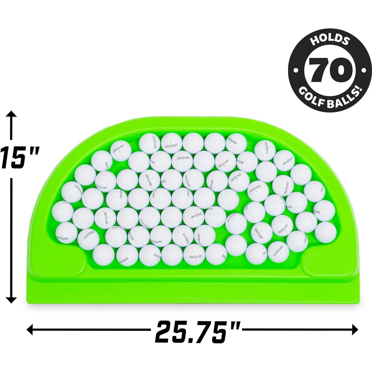 Bandeja de Pelotas de Golf GoSports 70 Pelotas Verde