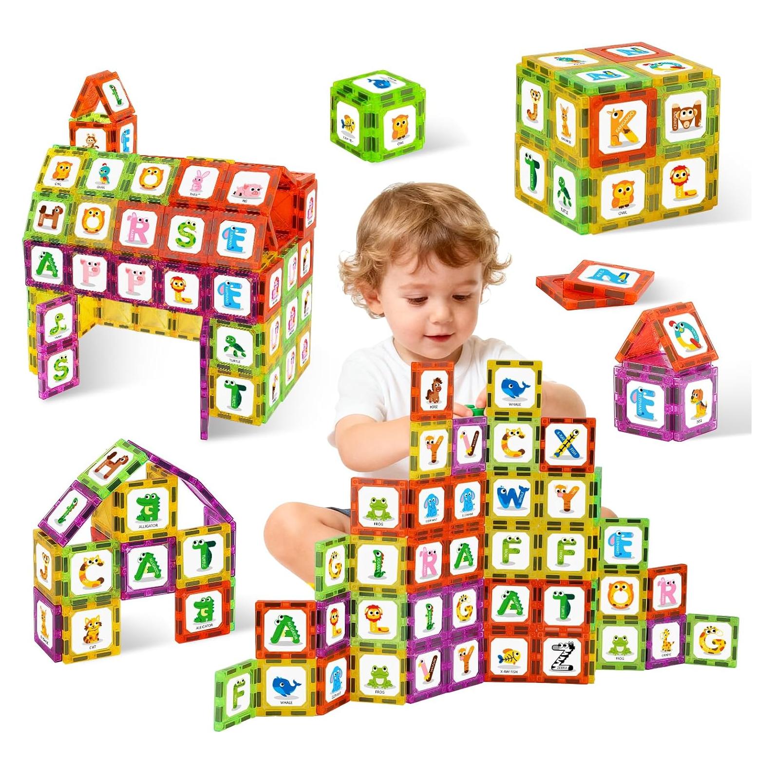 Juguetes de Aprendizaje Magnéticos Windidi - Alfabeto Animal 26 Piezas