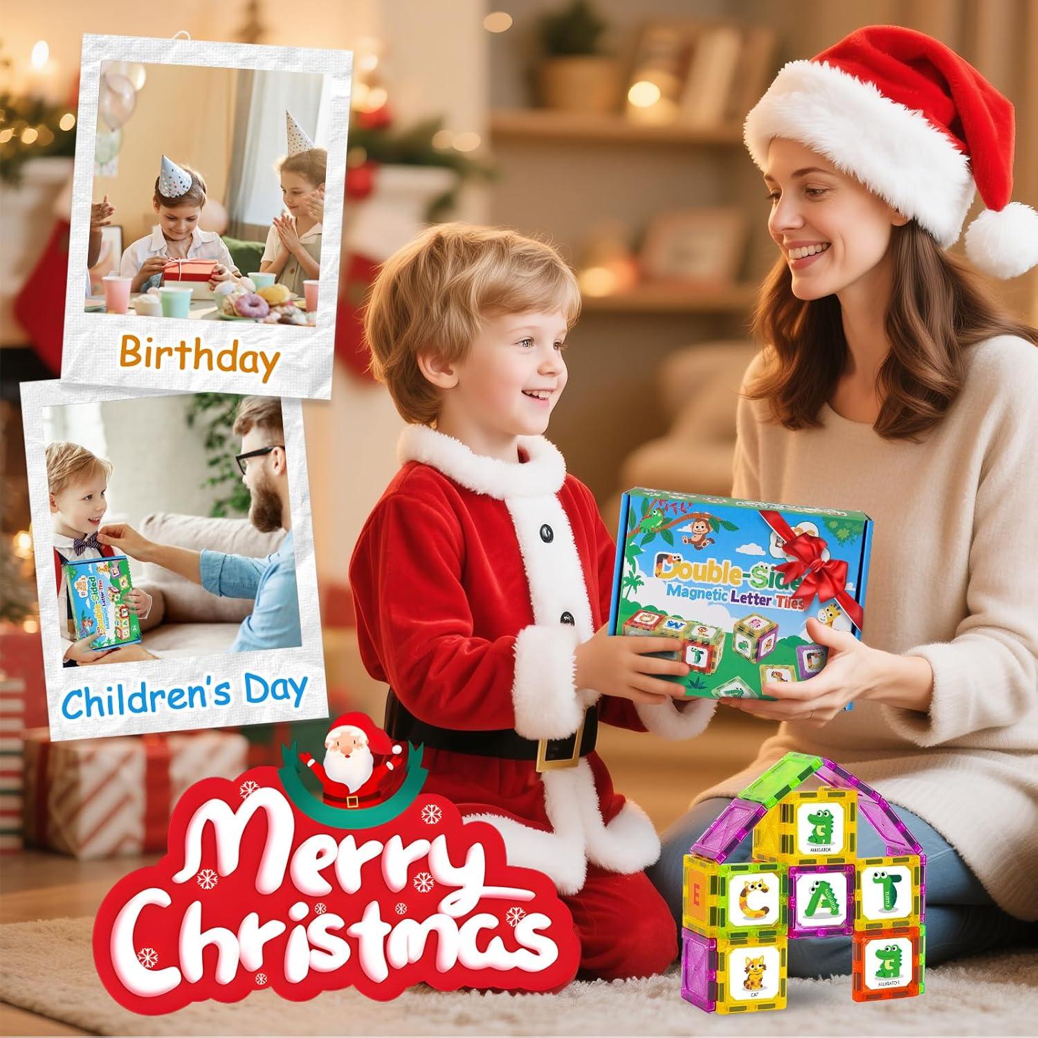 Juguetes de Aprendizaje Magnéticos Windidi - Alfabeto Animal 26 Piezas