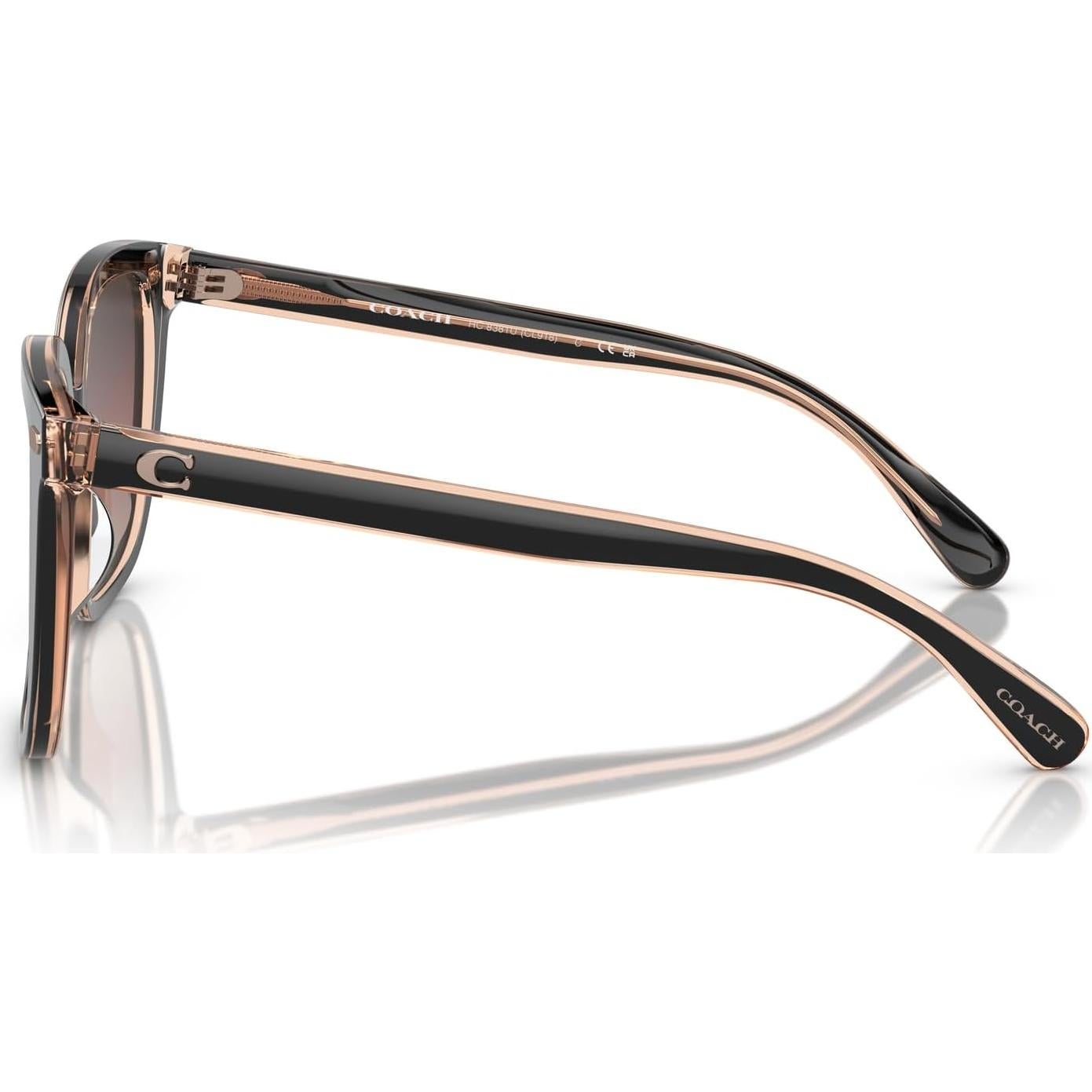 Gafas de sol cuadradas Coach HC8381U UV 100% para mujeres