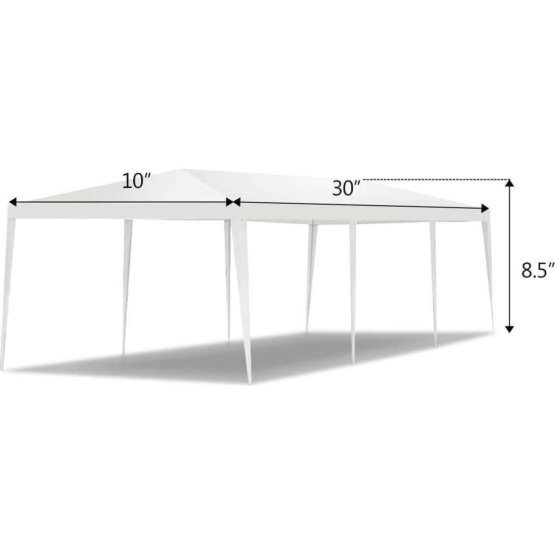 Carpa de Fiesta Tangkula 10x30 Pies (3.05x9.14m) 5 Paredes