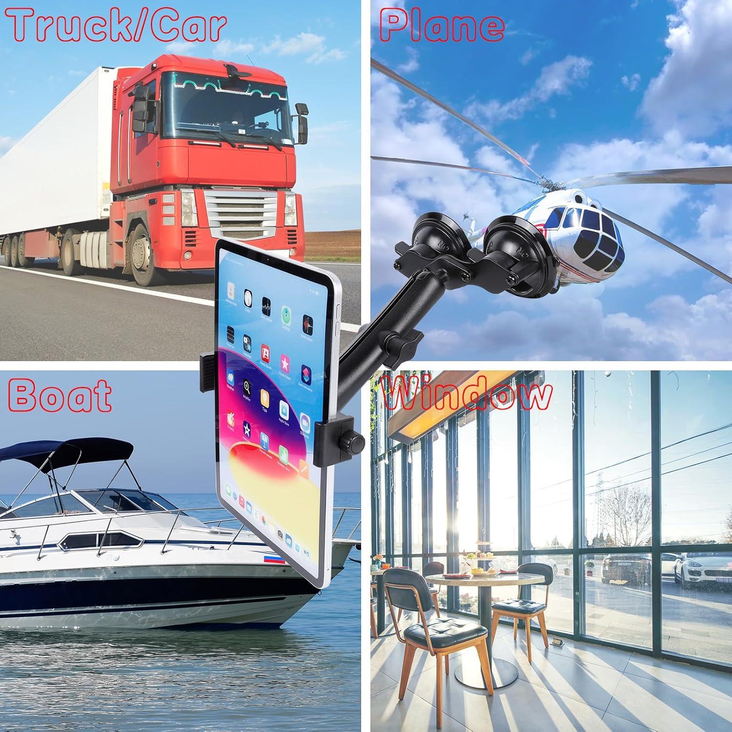 Soporte para Tableta XiuShui con Doble Ventosa 6.5-15 Pulgadas