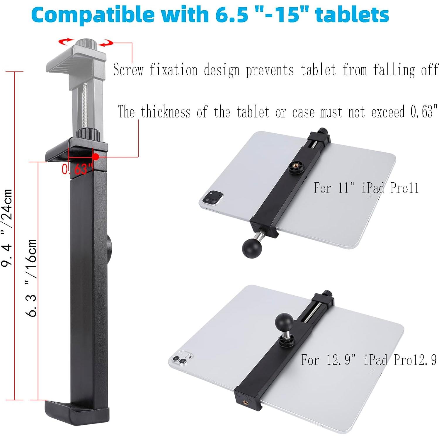 Soporte para Tableta XiuShui con Doble Ventosa 6.5-15 Pulgadas
