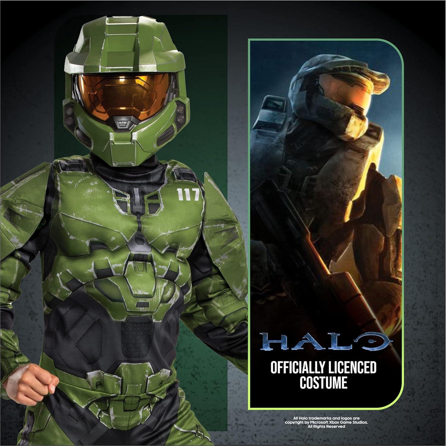 Disfraz Infantil Master Chief Halo Infinite Musculatura