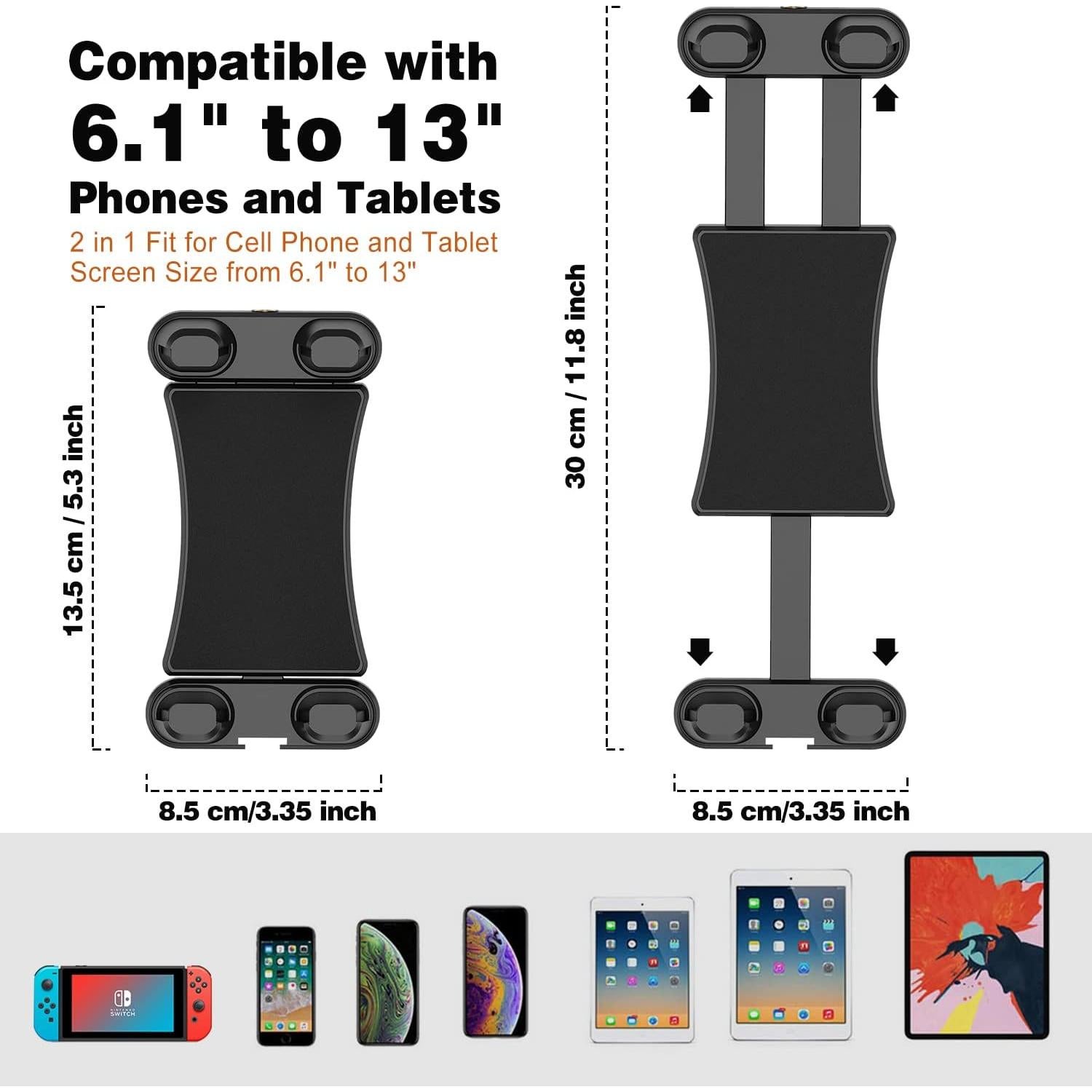 Soporte para Tablet JUBOR con Brazo Ajustable 15cm