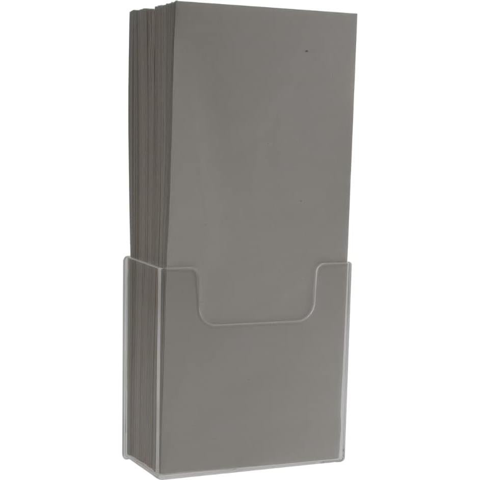 Soporte de Folletos Trifold Extra Profundo 2 Pack Acrílico