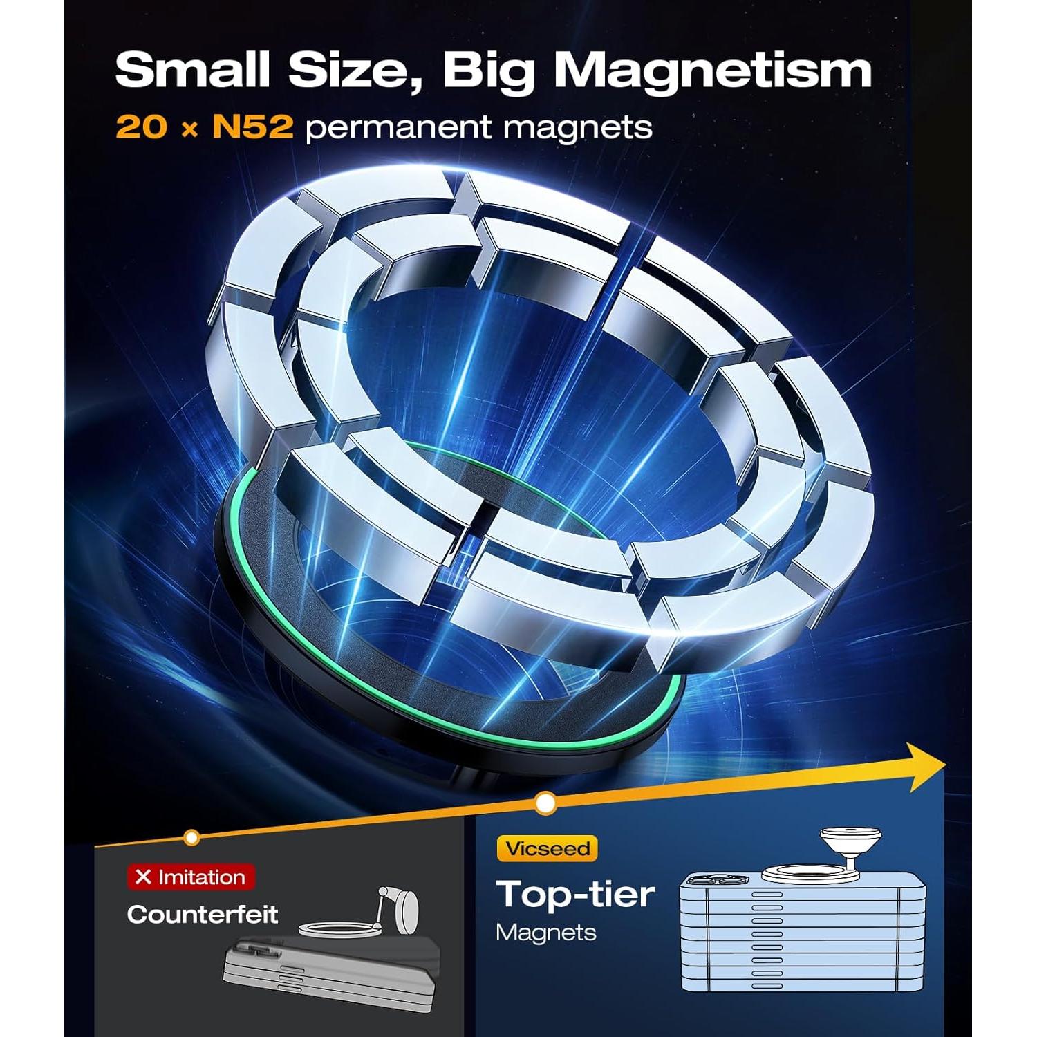 Soporte de Coche Magnético VICSEED 360° para iPhone