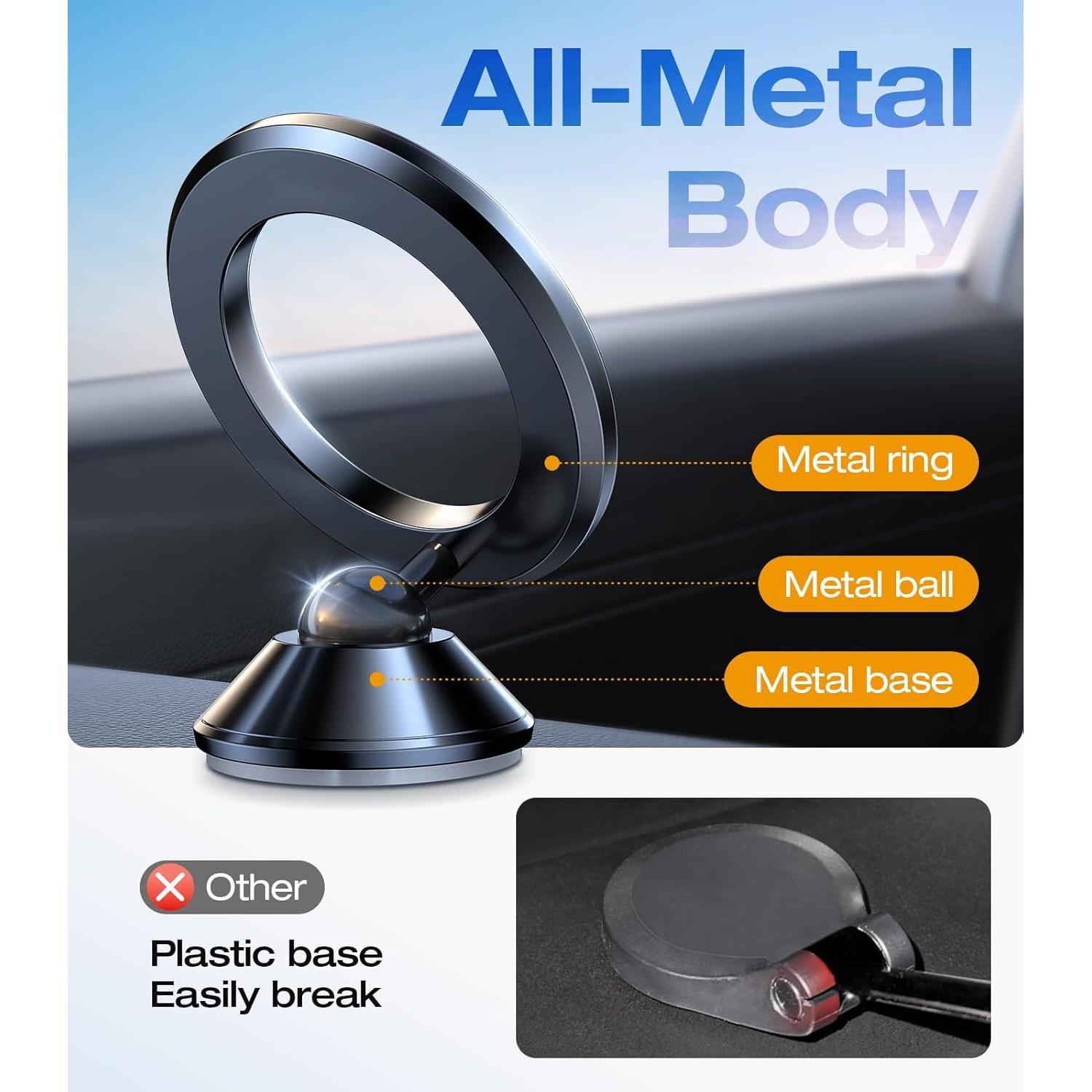 Soporte de Coche Magnético VICSEED 360° para iPhone