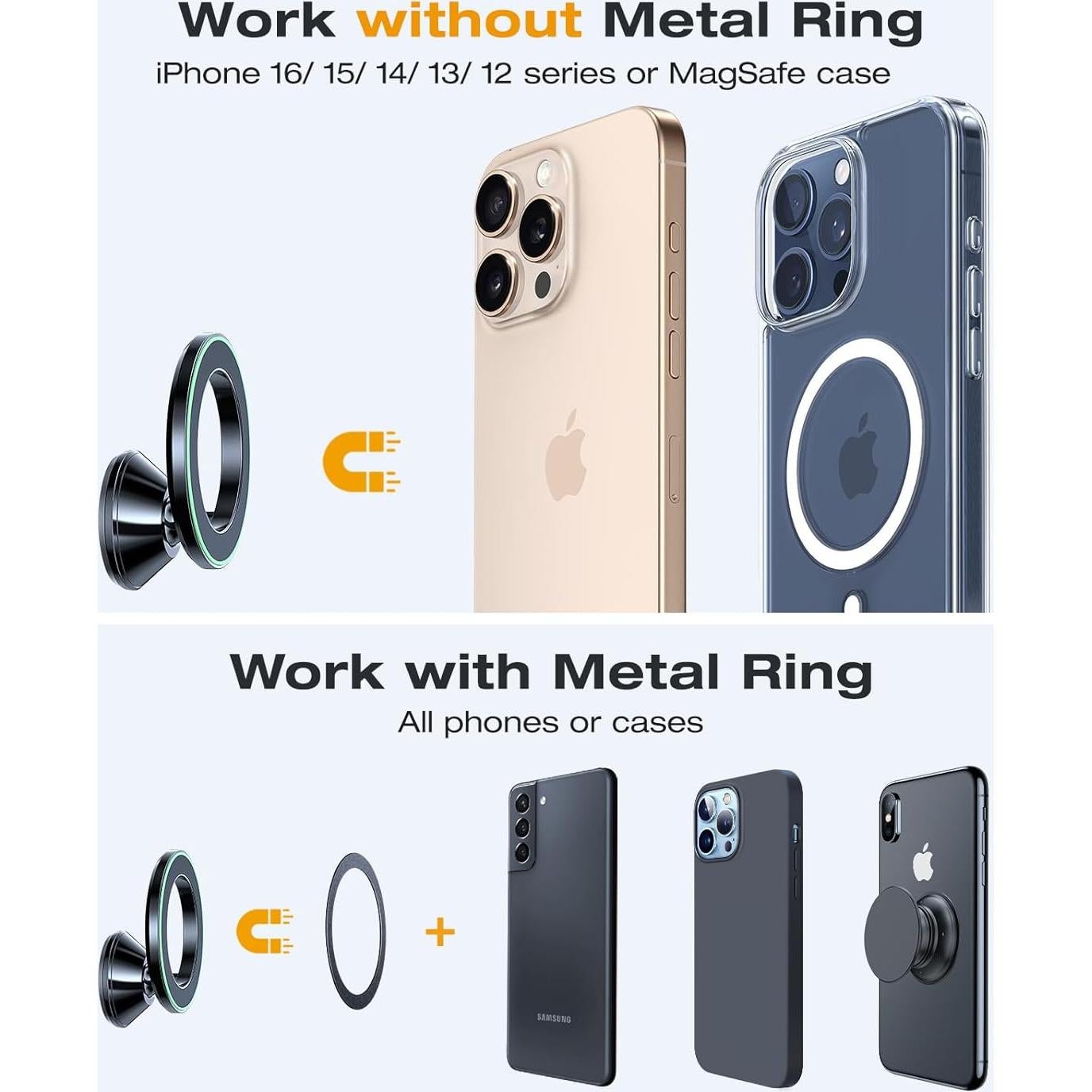 Soporte de Coche Magnético VICSEED 360° para iPhone