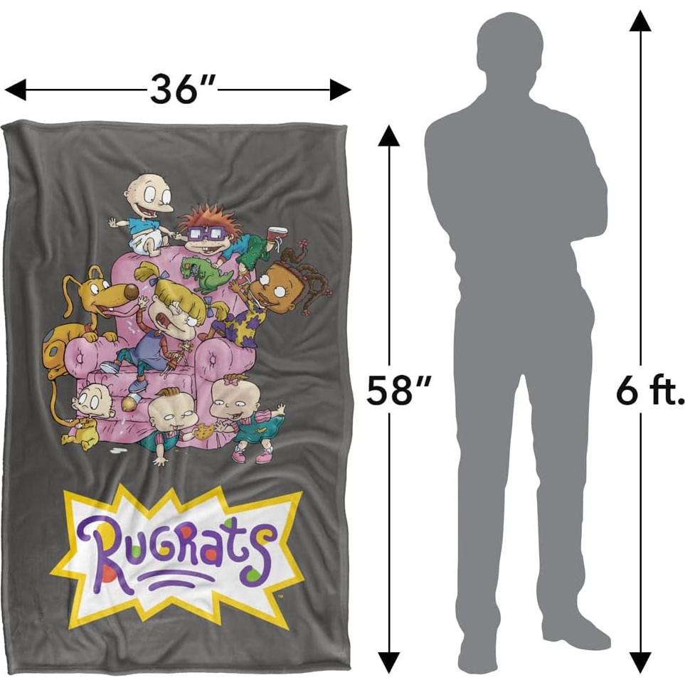 Manta Silky Touch Rugrats 91x147 cm Poliester Lavable