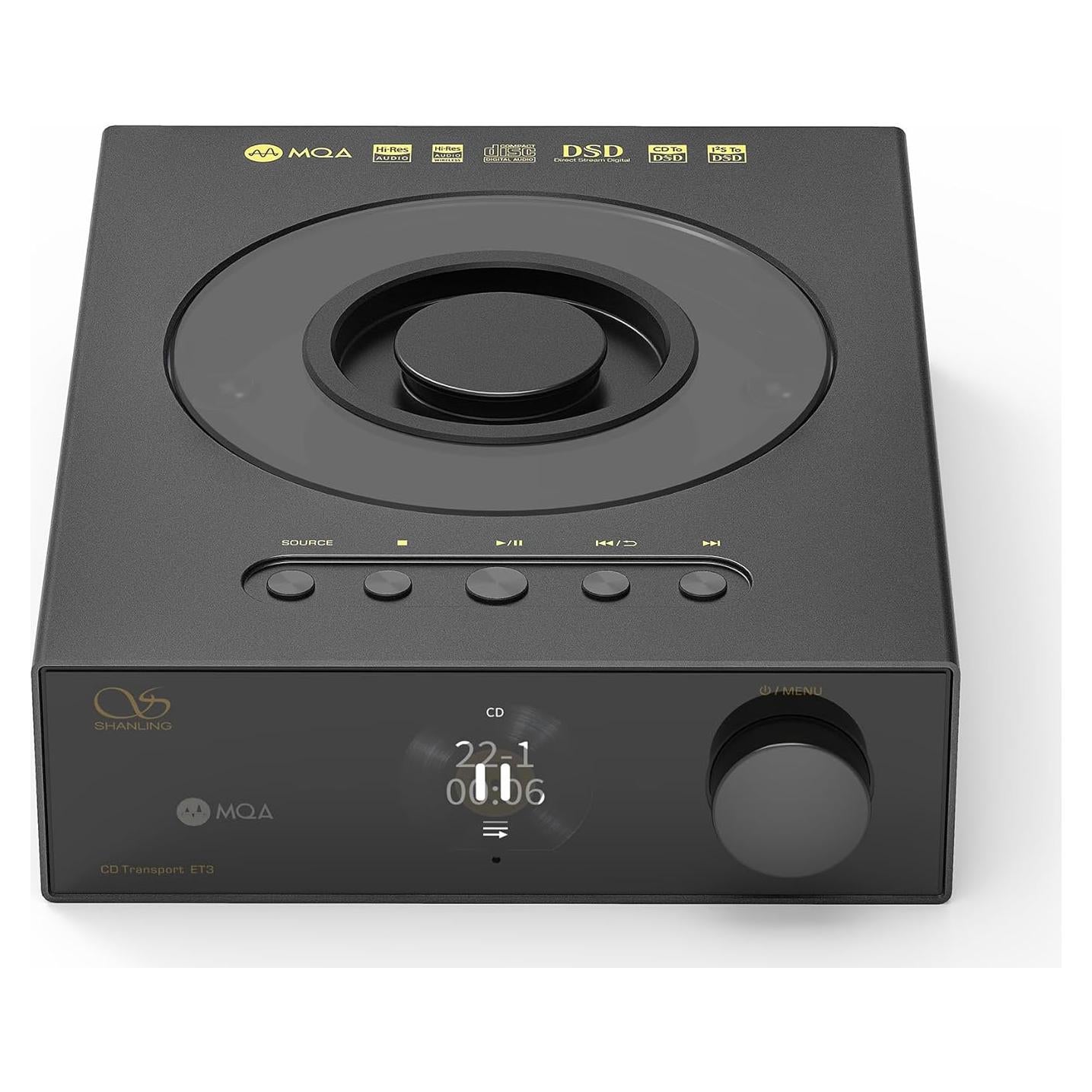 Reproductor de CD Shanling ET3 Negro con Bluetooth y USB