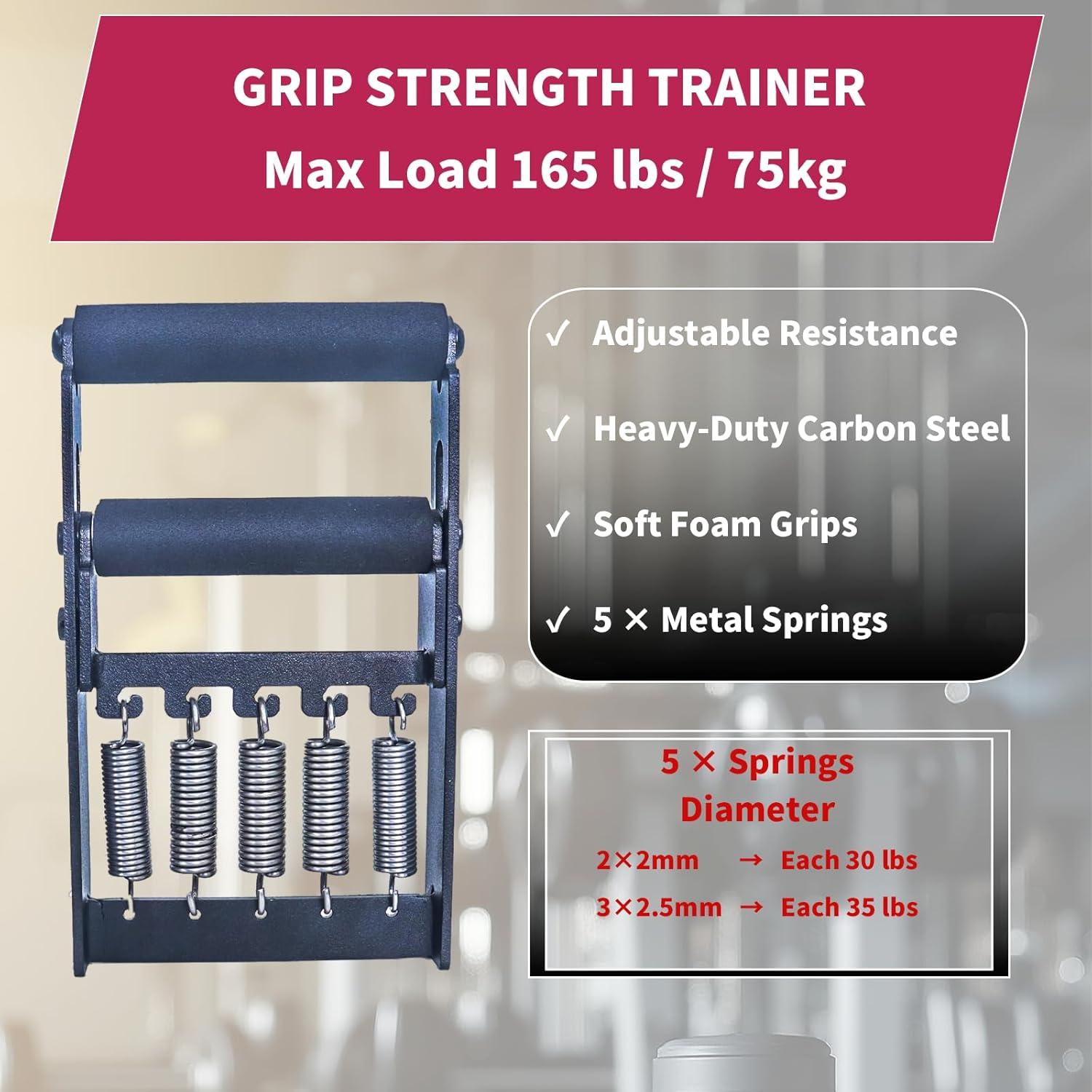 AHTAPFON Conjunto de Probador de Fuerza de Agarre y Entrenador