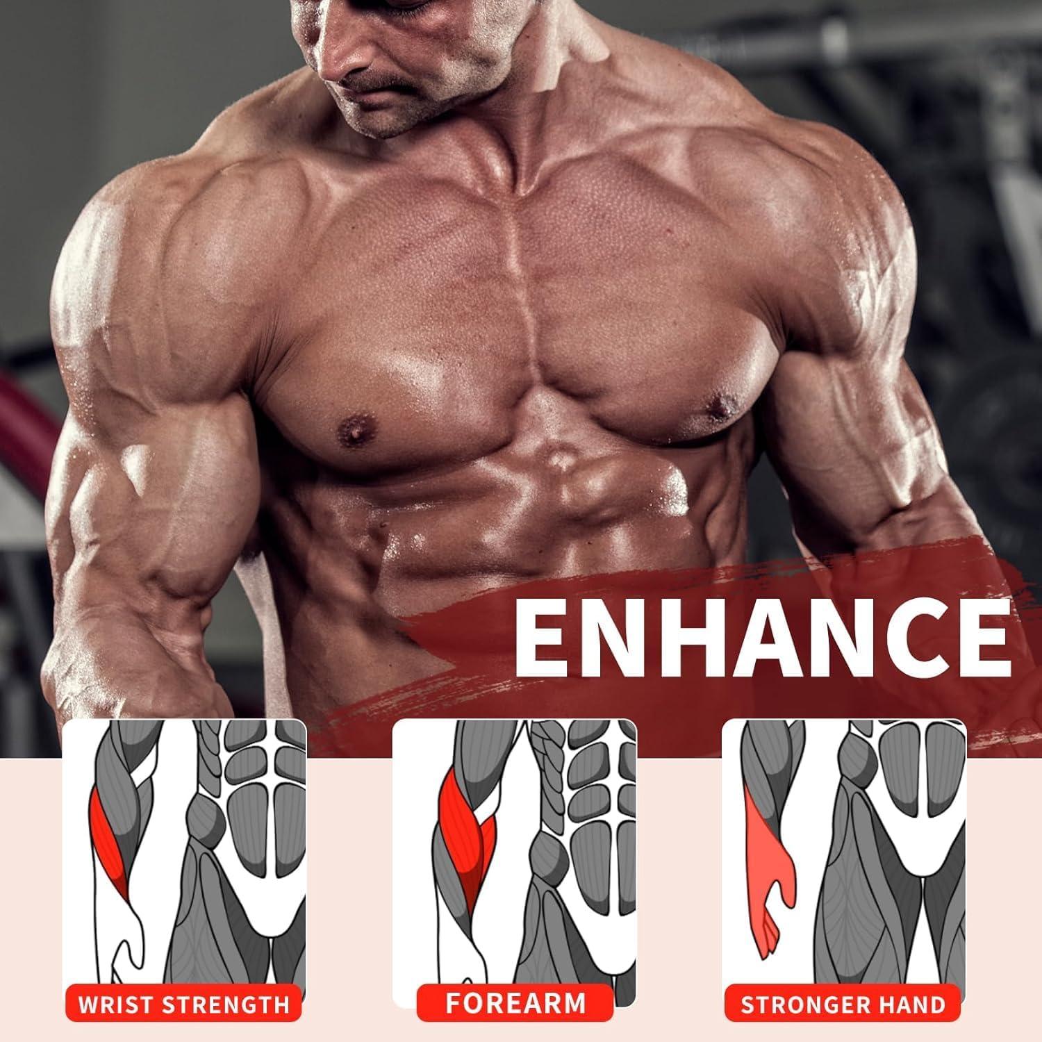 AHTAPFON Conjunto de Probador de Fuerza de Agarre y Entrenador