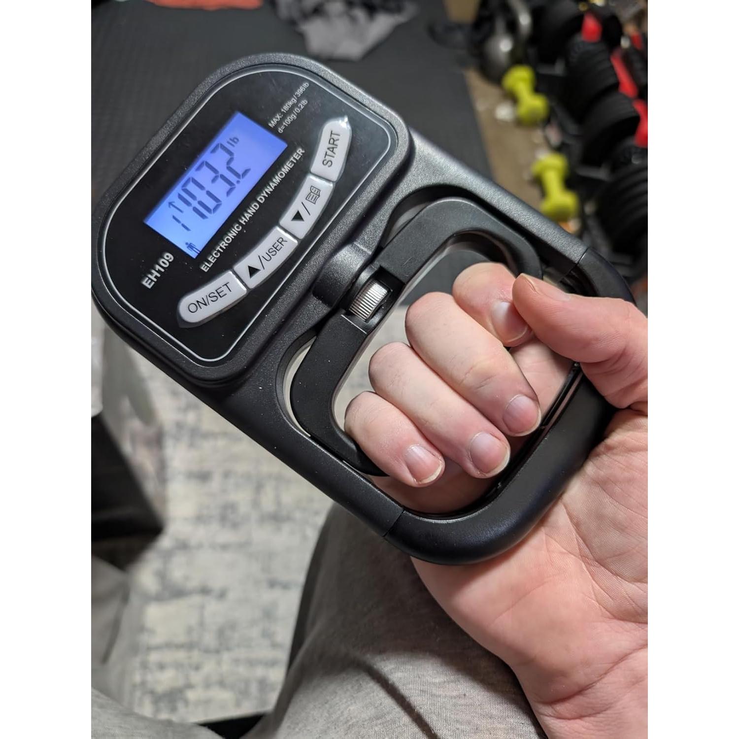 AHTAPFON Conjunto de Probador de Fuerza de Agarre y Entrenador