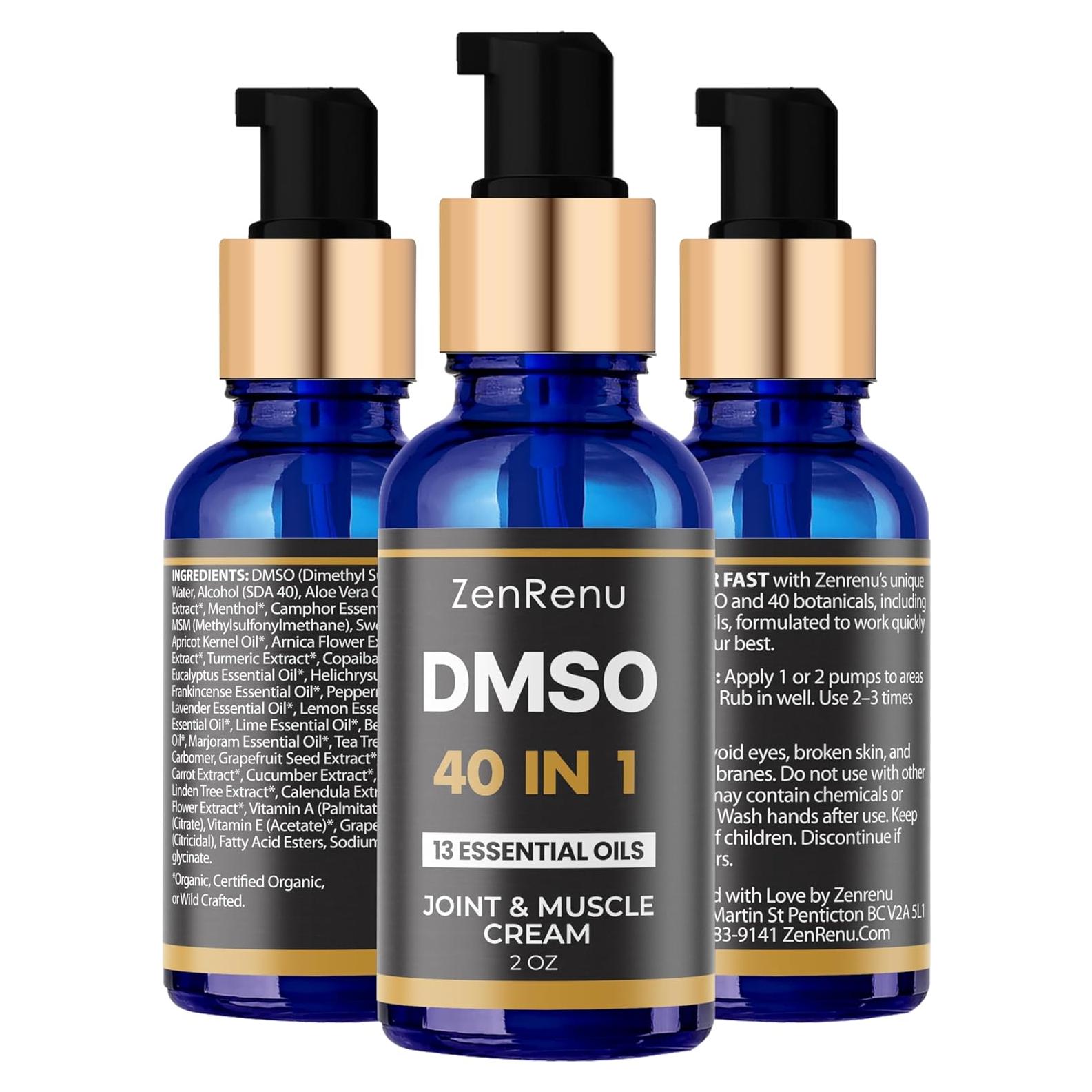 Crema DMSO Zenrenu 99.995% Pura 60 ml - Articulaciones y Músculos