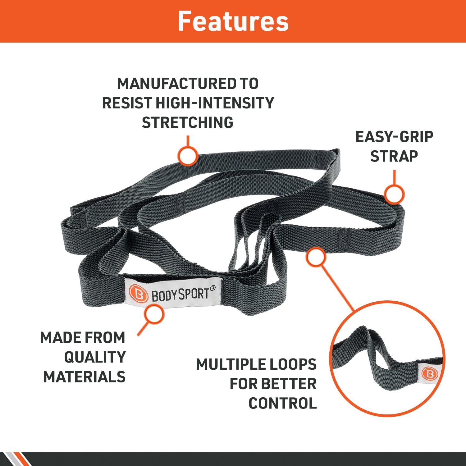 Cinta de Estiramiento Estática Body Sport 1.83 m para Fitness